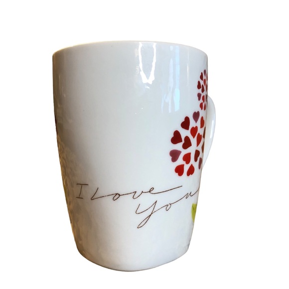 STARBUCKS 2007 I Love You Mug Cup with Hearts Flowers Valentine's Day Gift! - Picture 6 of 7